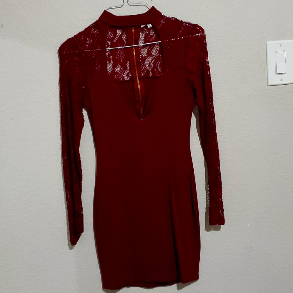 Charlotte Russe Burgundy Dress